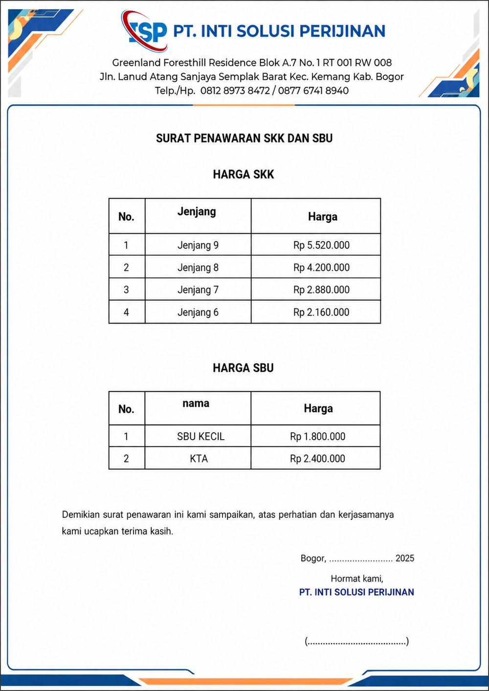 Paket SBU