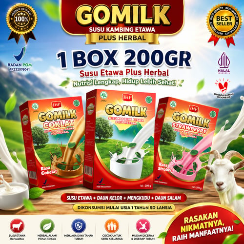 GOMILK  Susu Kambing Etawa Plus Herbal 200g