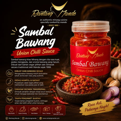 Sambal Balado Rantang Mande    Hadirkan cita rasa khas Minangkabau di setiap hidangan dengan Sambal 